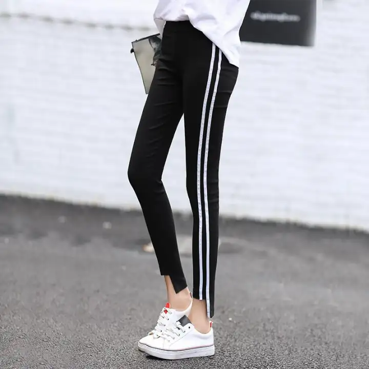 side stripe womens pants