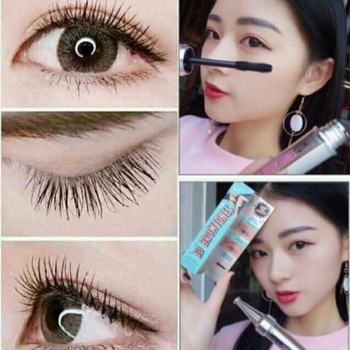 MASCARA 3D BROWTONES XANH VÀ HỒNG