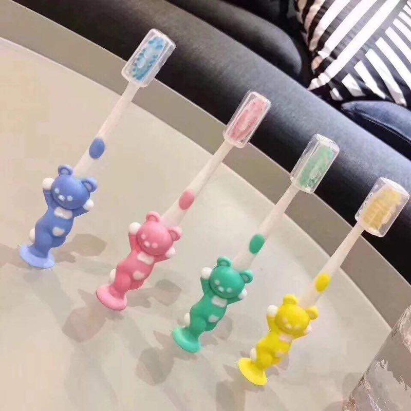 Bàn chải đánh răng cho bé Túi 4 bàn chải đánh răng hình thú cho bé, bàn chải đánh răng hình thù cho bé, bàn chải, bàn chải đánh răng trẻ em