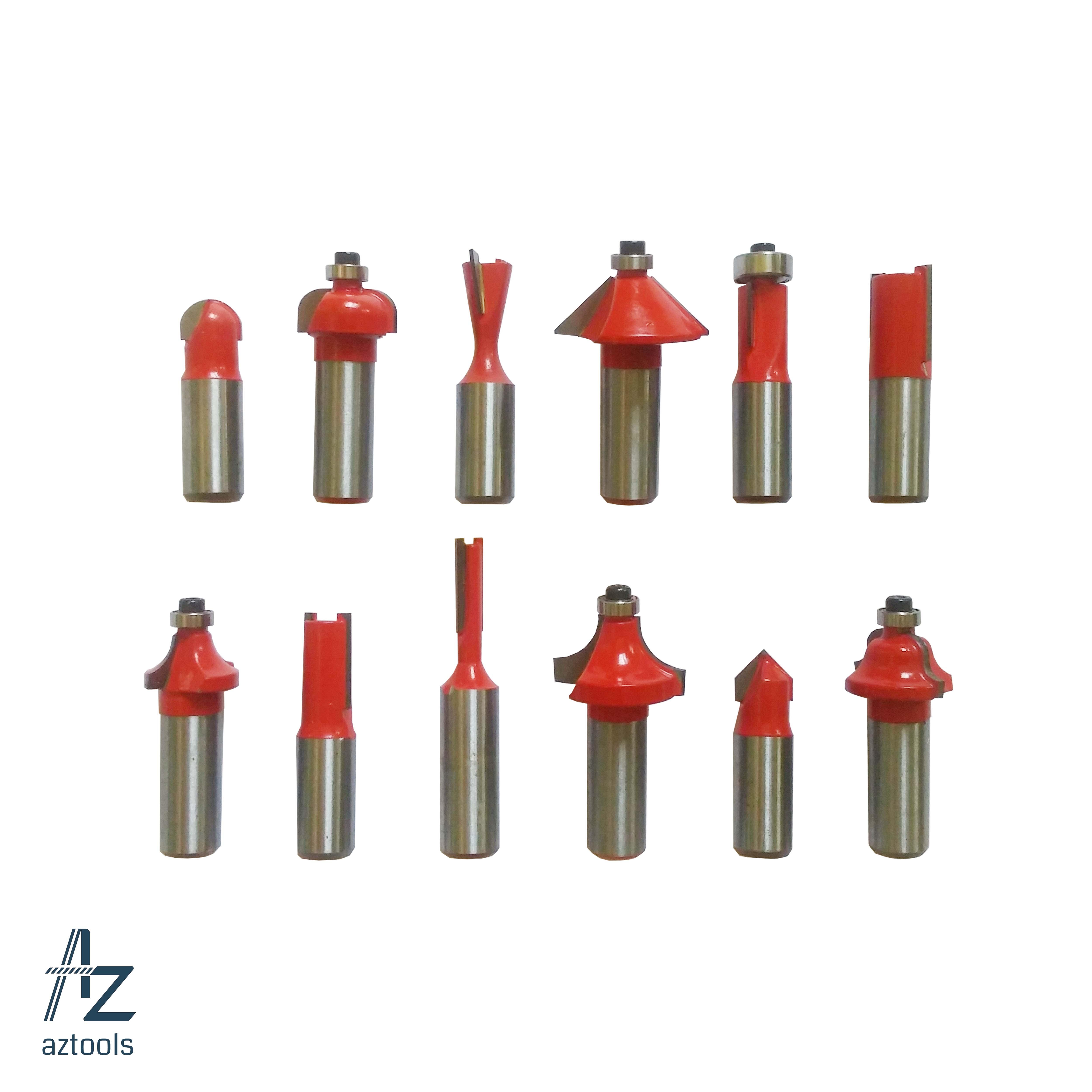 Mũi phay gỗ 12 món cốt 12.7mm