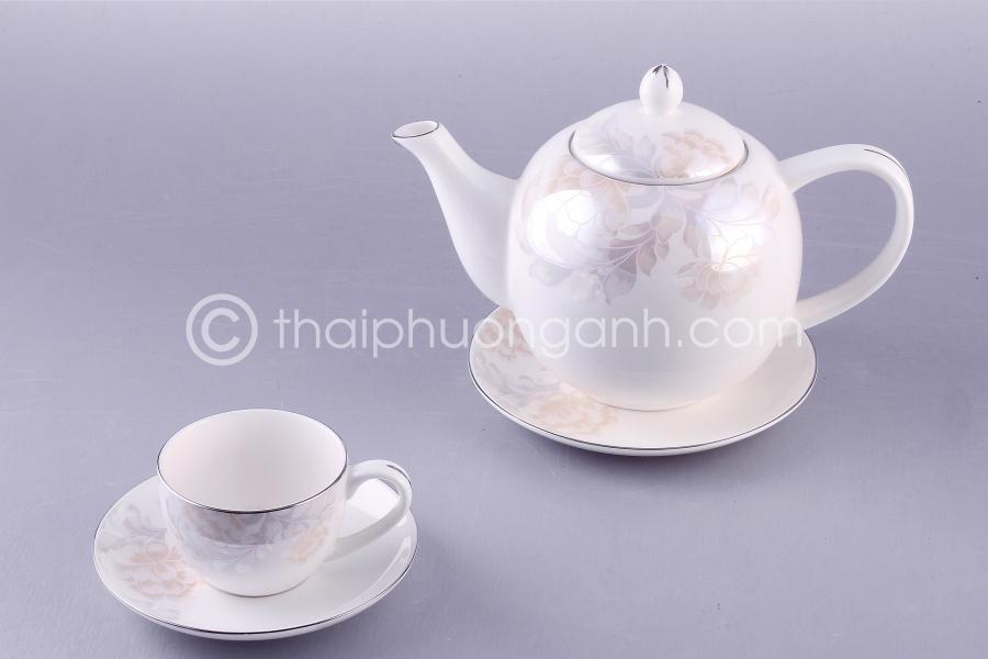 Bộ ấm trà 14 món Sứ Xương Royal Houseware 142784