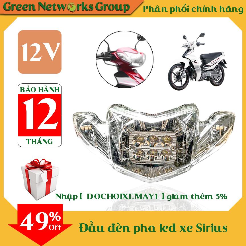 Đầu đèn pha led dành cho xe sirius Greennetworks