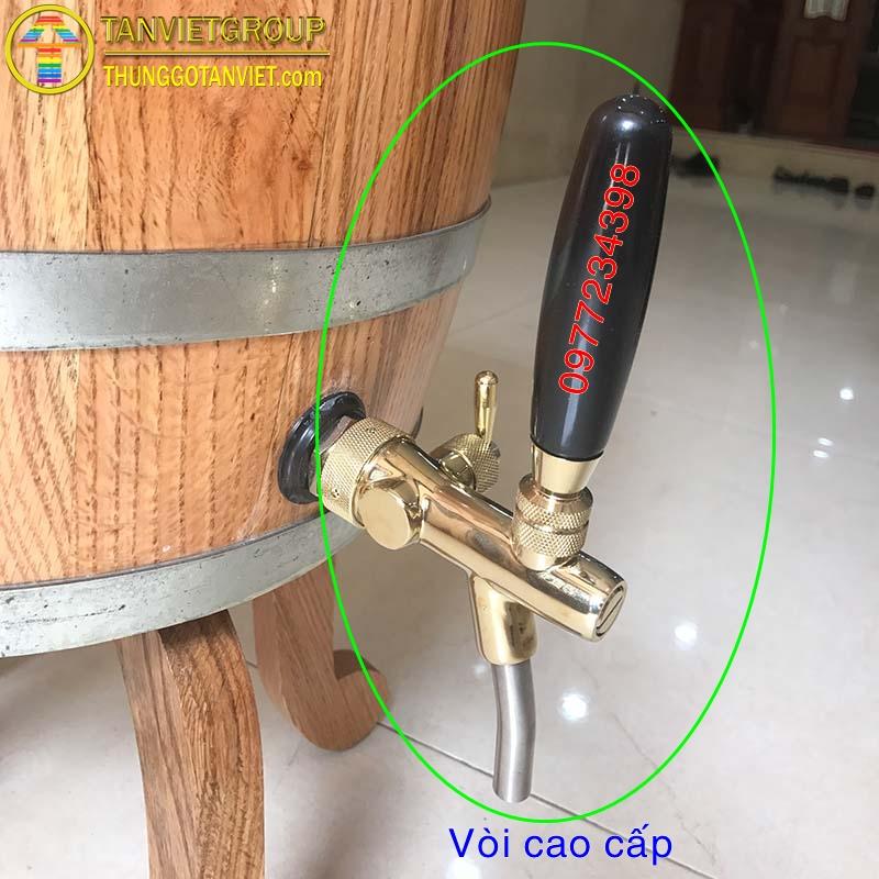 THÙNG GỖ SỒI 100l