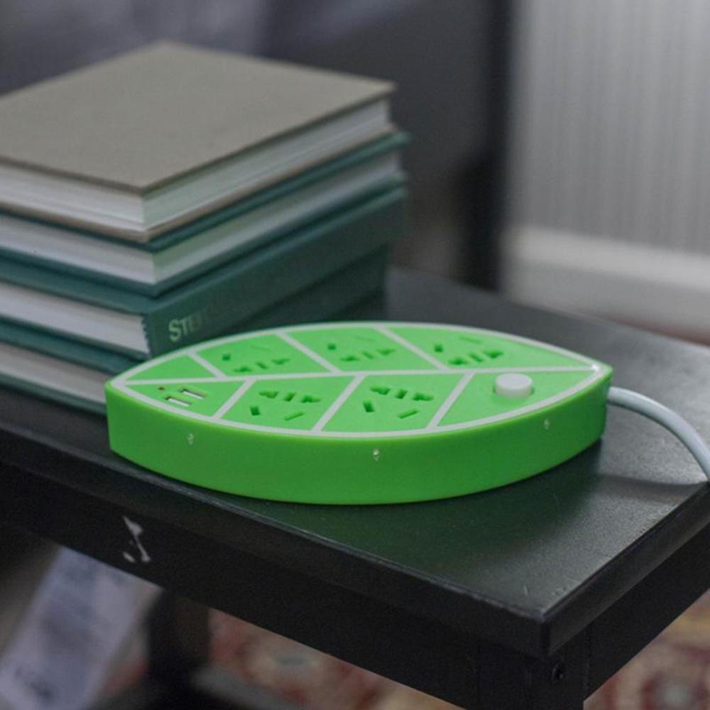 Ổ cắm điện hình Lá, có cổng USB: 1,5m 5 trấu