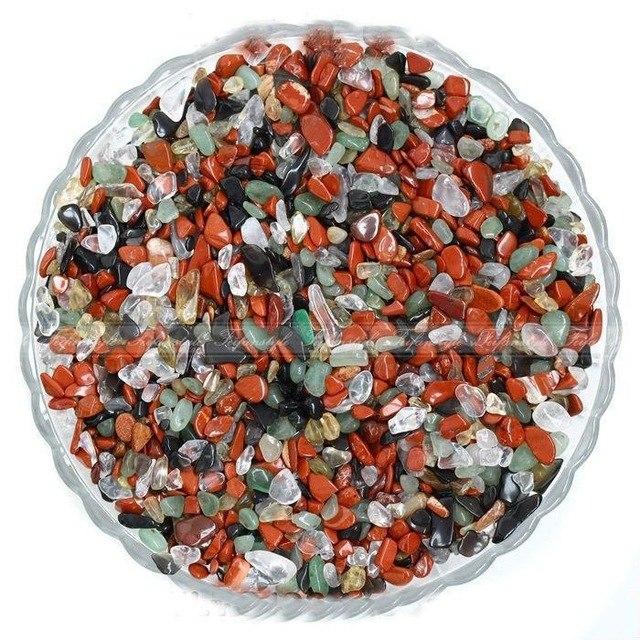[ĐÁ THẬT] 1kg Đá Thạch Anh Vụn Ngũ Sắc