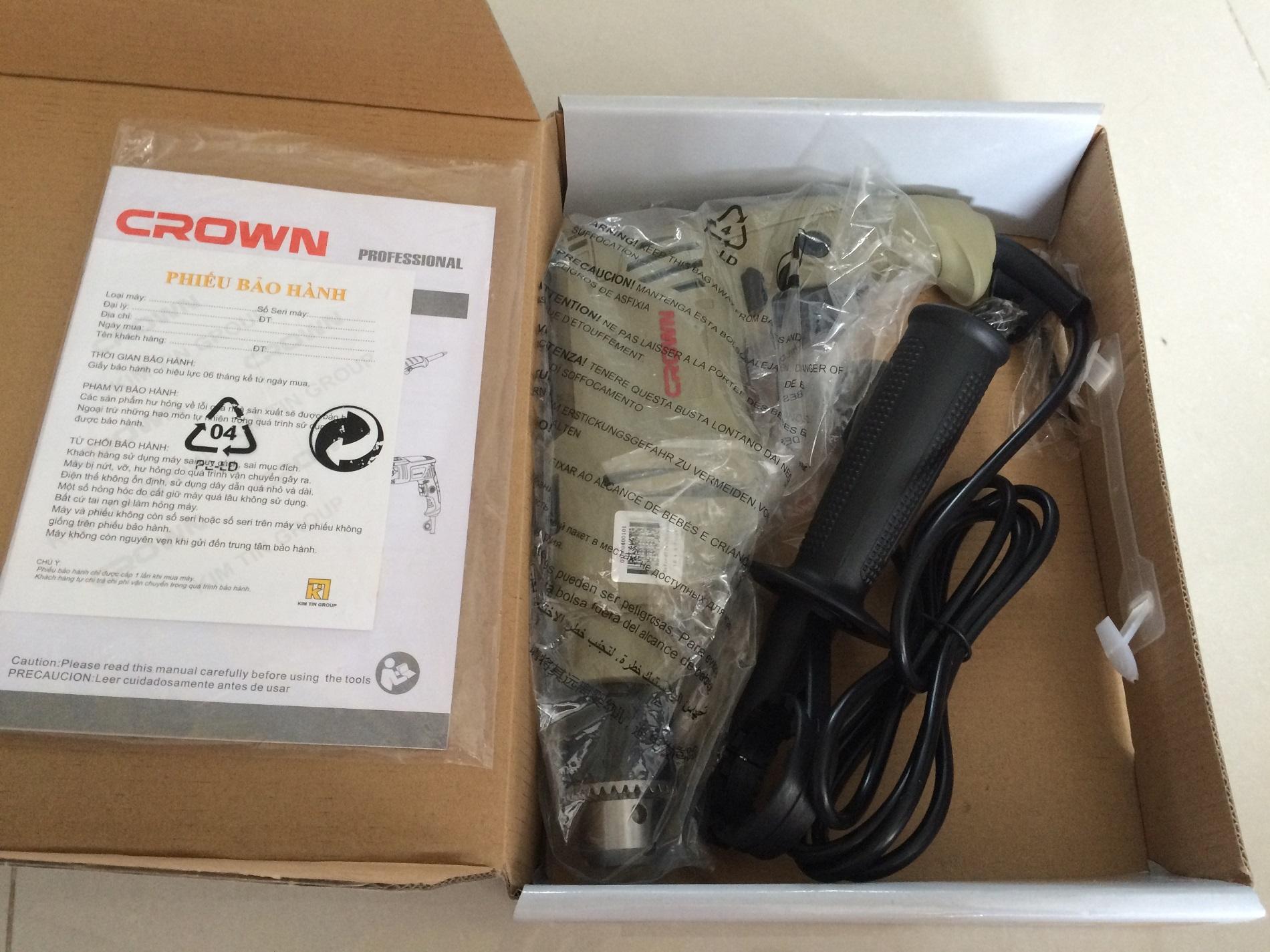 Máy khoan tay CROWN CT10065 - 600W