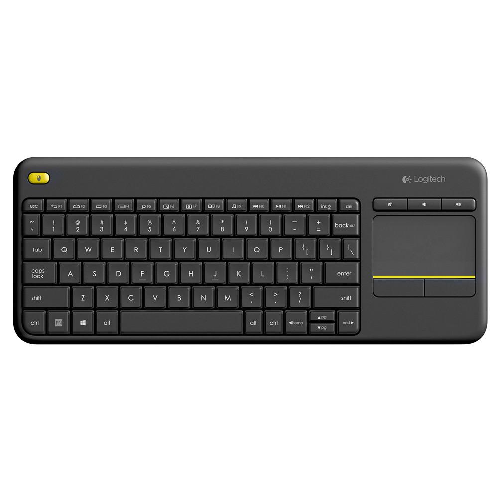 WIRELESS TOUCH KEYBOARD K400 PLUS HTPC keyboard for PC connected TVs - Black - 12 months warranty