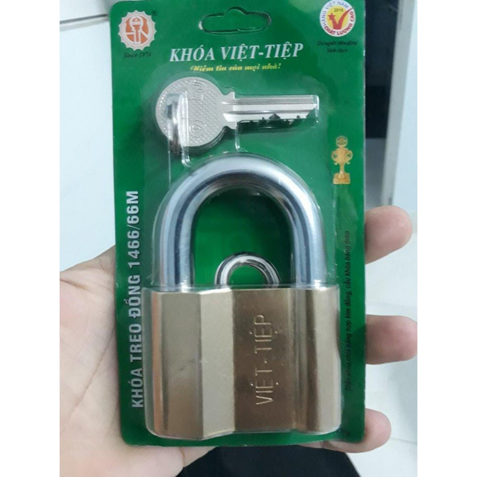 Khoá bấm củ đồng treo Việt Tiệp 1466/66