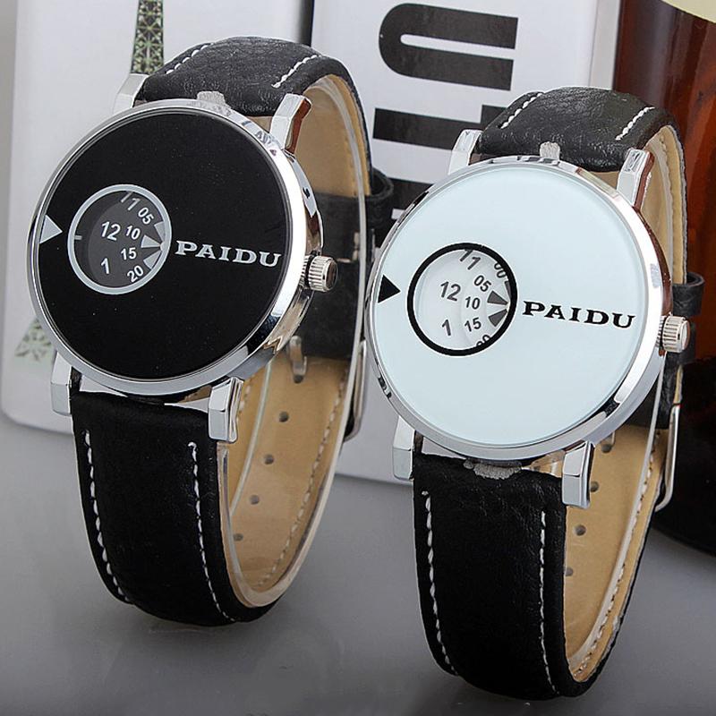 Đồng hồ nam dây da Paidu 589KN67