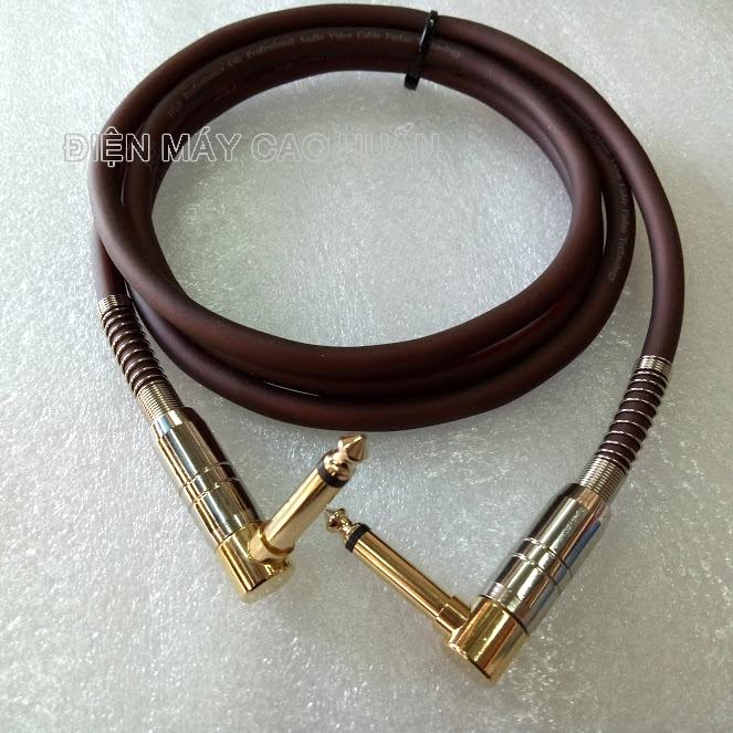 Dây jack 6.5mm 2 đầu cong dài 1.5
