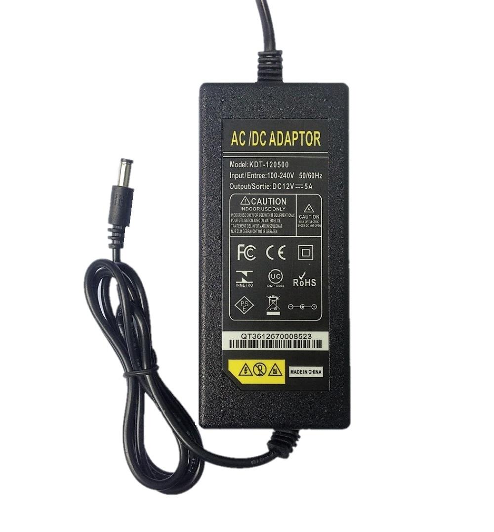 Adapter 12V 5A Cấp Nguồn Cho Đầu Ghi Camera Màn Hình LCD