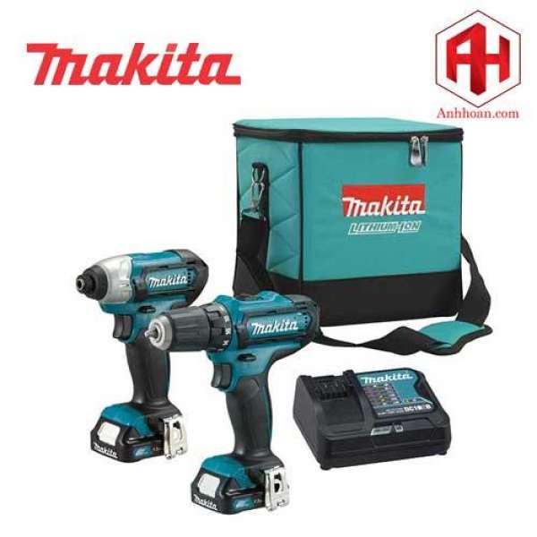 Bộ combo khoan và vặn vít 12V Makita CLX201S