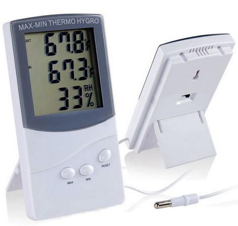 Máy đo độ ẩm, 2 cảm biến nhiệt độ tiện dụng