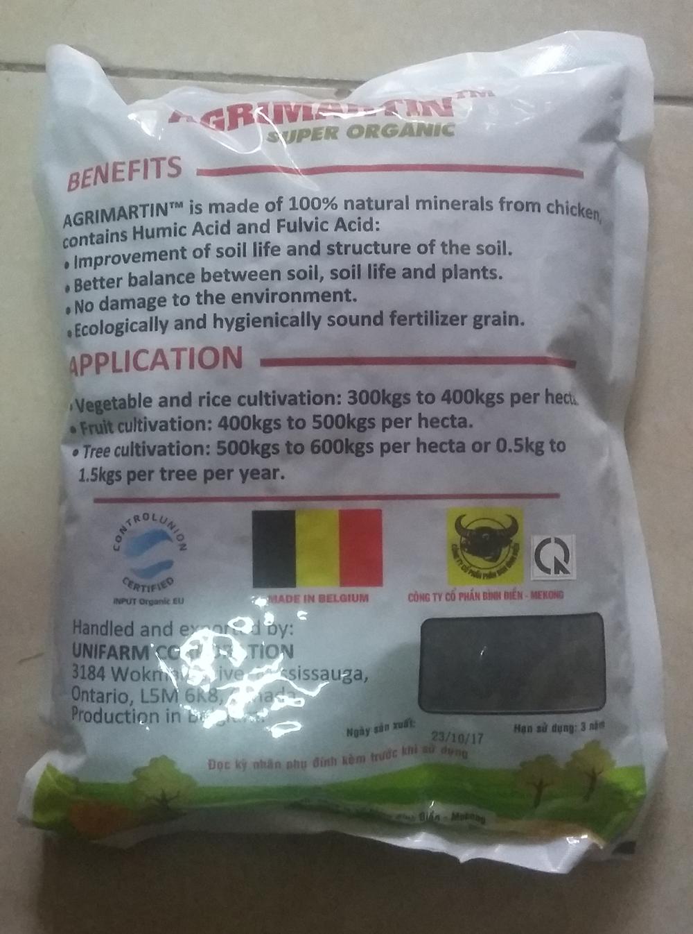 Phân bón hữu cơ AGRIMARTIN