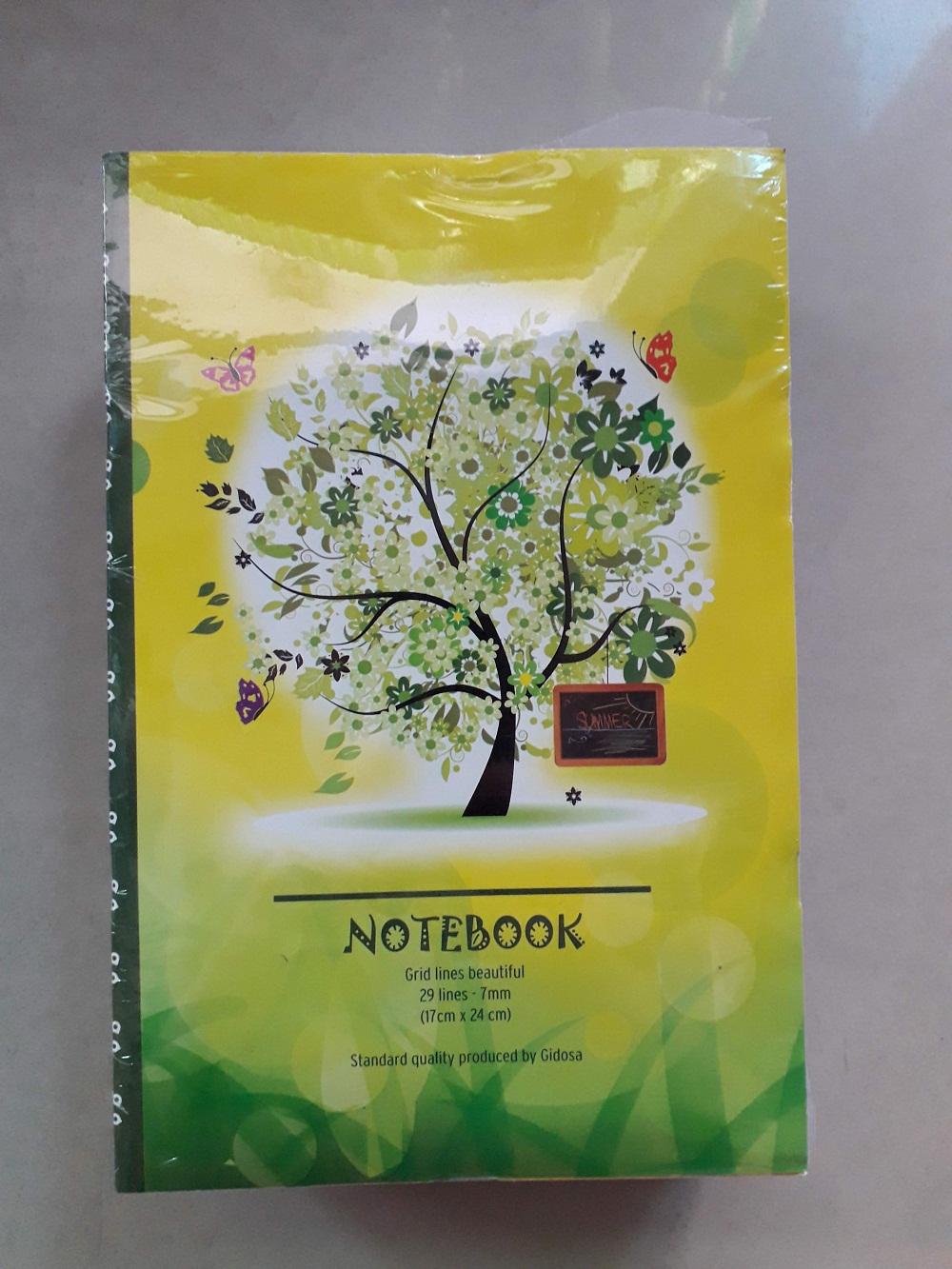 Tập vở Sinh Viên khổ lớn GIDOSA 160 trang. 1 lốc 10 cuốn. Kích thước 17x24cm. Dùng cho học sinh, sinh viên, nhân viên văn phòng. Vi Tính Quốc Duy