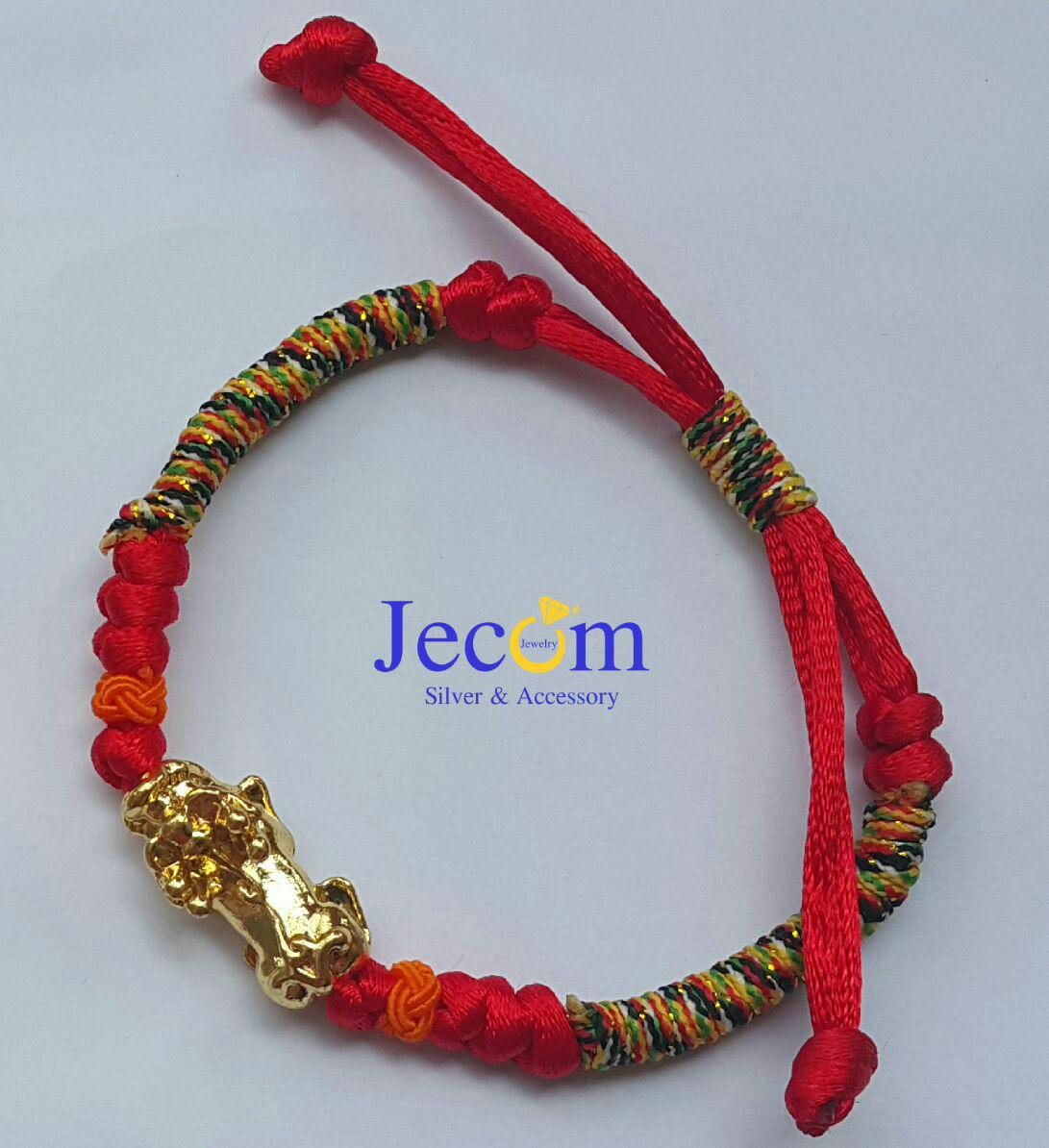 Vòng tỳ hưu ngũ sắc Thái Lan Jecom Silver VTHNS02