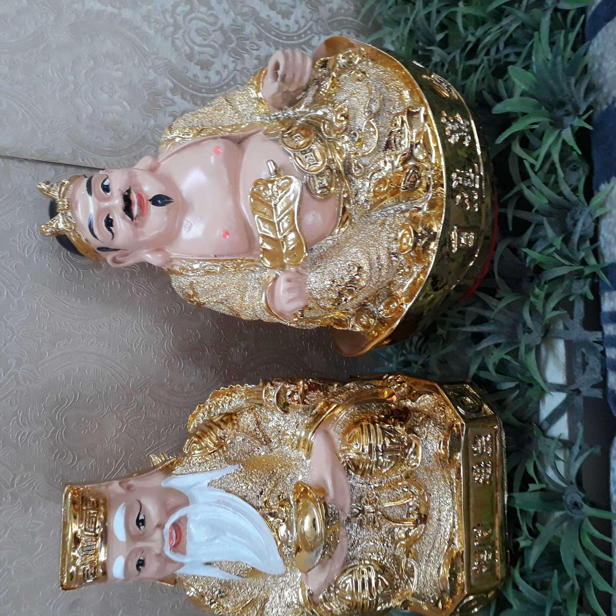Tượng thờ thần tài ông địa kim sa cao 20 cm