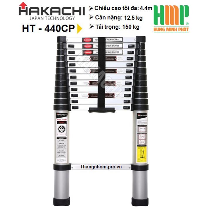 Thang nhôm rút gọn HAKACHI NHẬT BẢN HT440CP - 4.4m