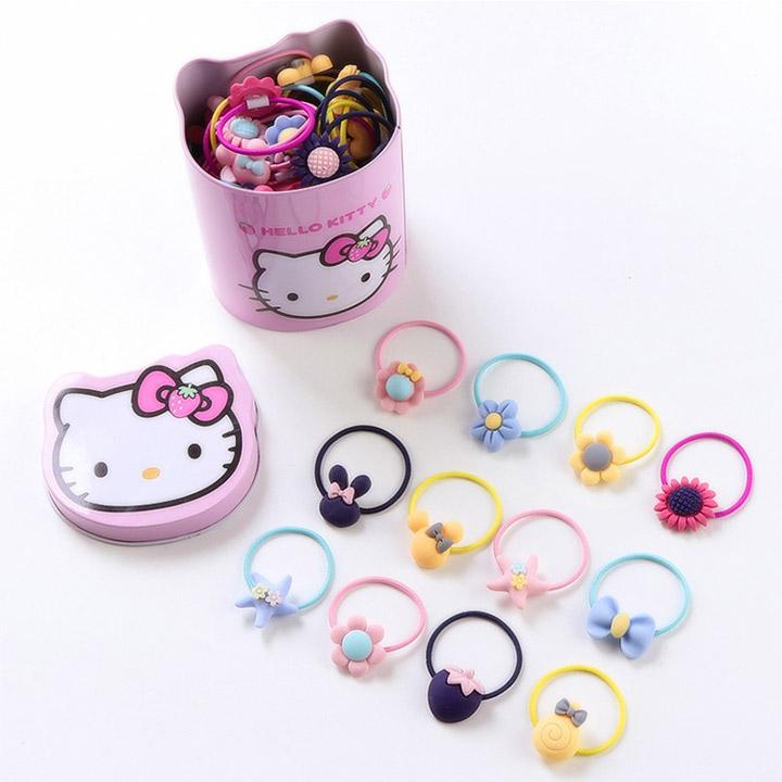 Hộp 40 Dây Cột Tóc Kitty