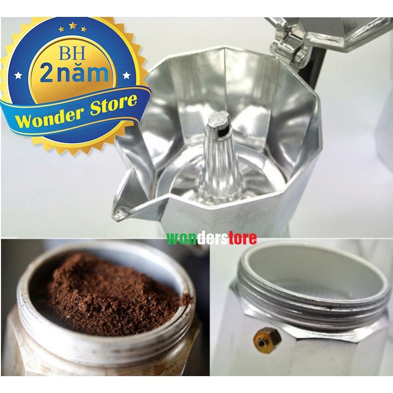 Bình pha cà phê Moka Top Stove phong cách Ý 3 tách (150ml)
