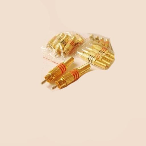 RẮC HÀN RCA-AV MẦU VÀNG 1BỘ (2 CHIẾC )