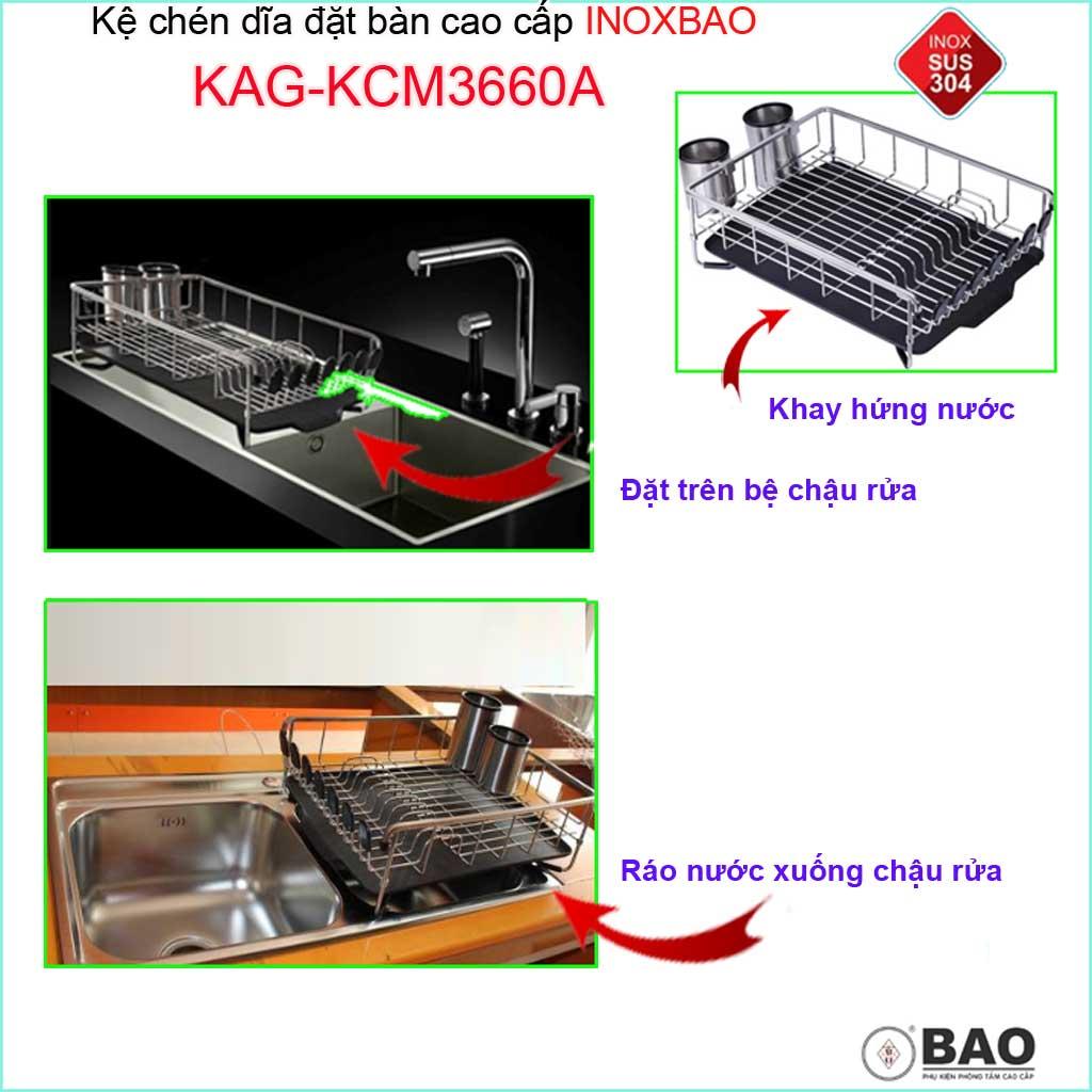 Kệ úp chén dĩa đa năng Inox Bảo c