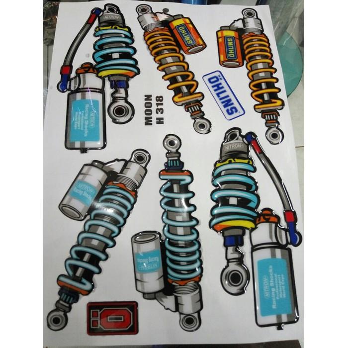 Tem nổi Phuộc Ohlins 1 tấm như hình