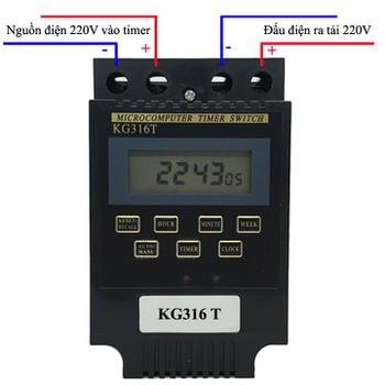 Bộ 5 công tắc hẹn giờ màu đen