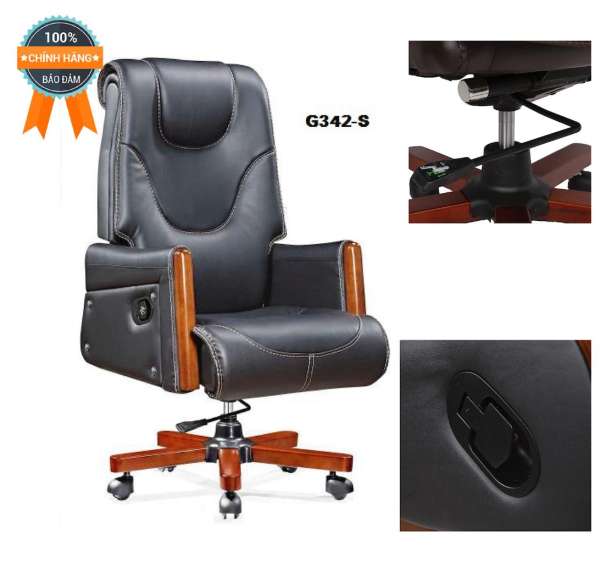 Ghế giám đốc nhập khẩu Mina Furniture MN-G342 (Đen)