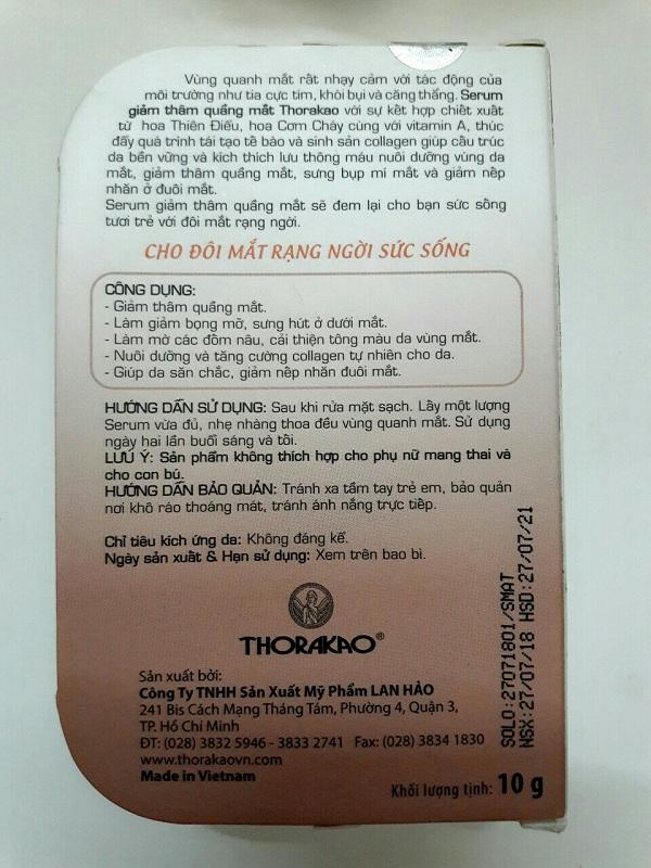 Serum Giảm Thâm Quầng Mắt Thorakao 10g
