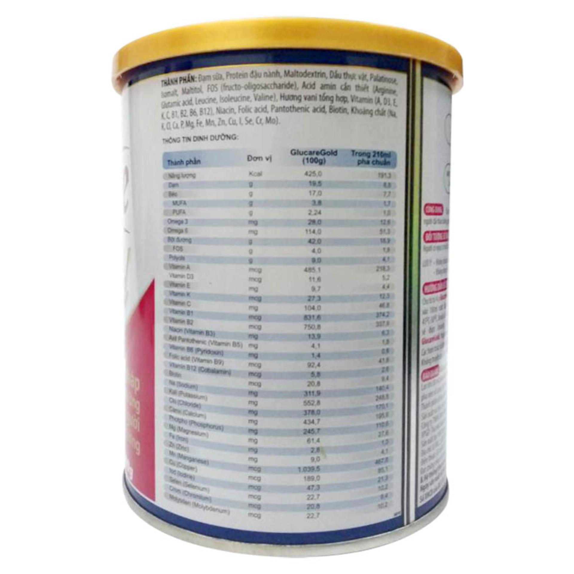 [HCM]Sữa Glucare Gold 900g (dành cho người tiểu đường)