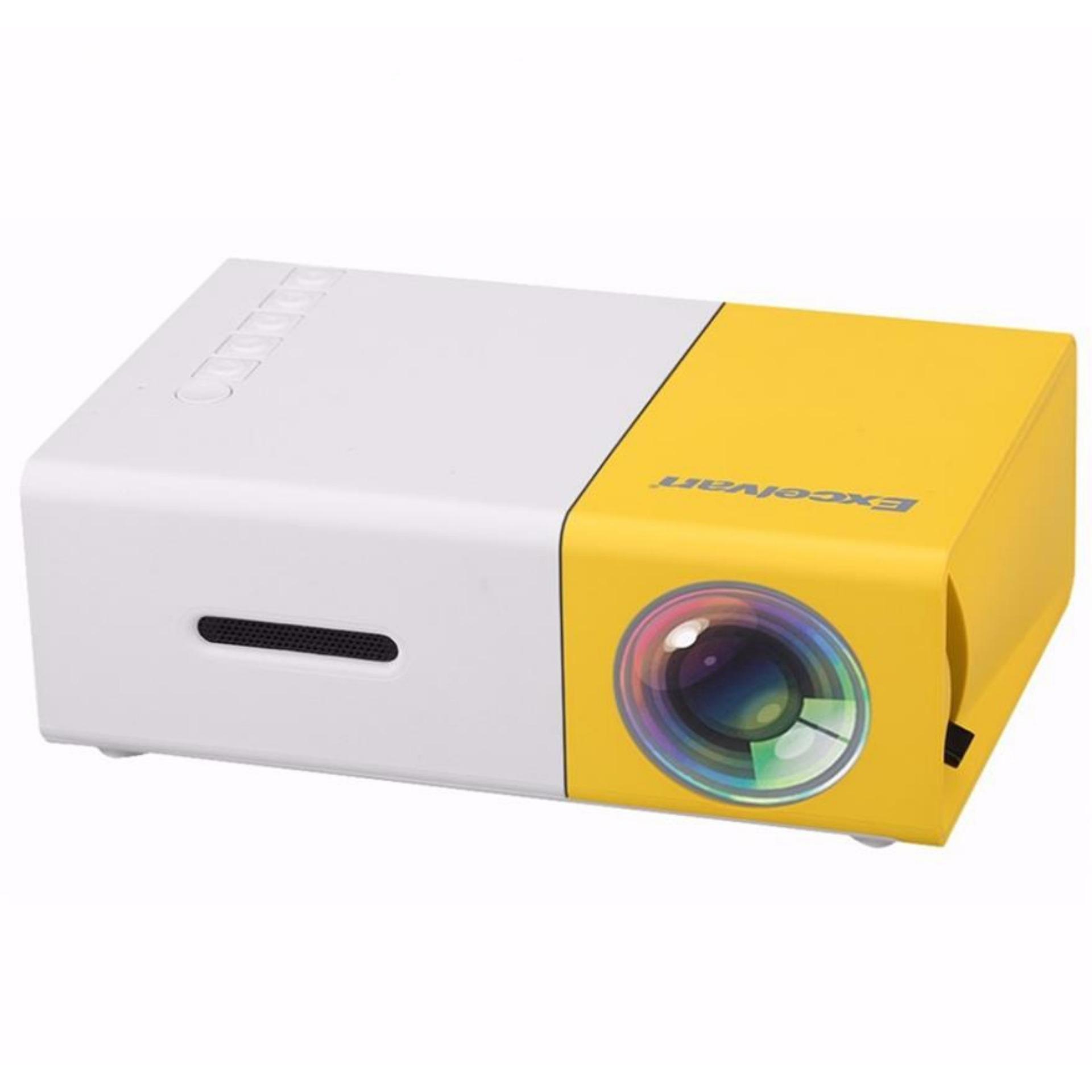 Máy Chiếu Mini M6, Máy Chiếu Mini Uy Tín, Máy Chiếu Cầm Tay Mini YG300, Thiết Kế Nhỏ Gọn, Độ Phân Giải Cao Giúp Hình Ảnh Sắc Nét, Kết Nối Với Nhiều Thiết Bị Như Máy Tính, Điện Thoại, USB