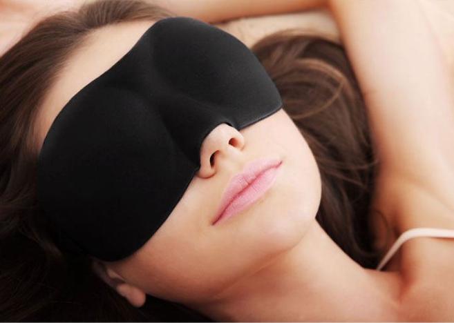 [HCM]Bịt Mắt ngủ 3D+ tặng Bịt Tai -(ĐEN)