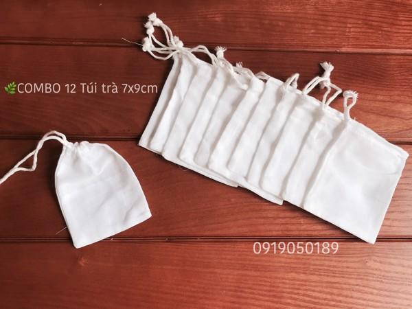 Set 12 túi lọc trà mini 7x9cm