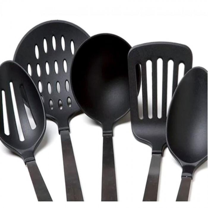 Bộ 6 món vá muỗng làm bếp Tashuan TS-3455 (Đen)