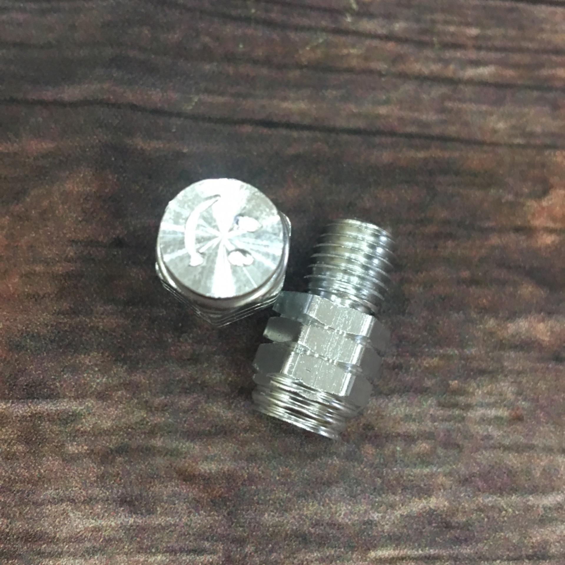 Ốc chân gương mặt cười thích hợp gắn cho mọi dòng xe máy - màu BẠC