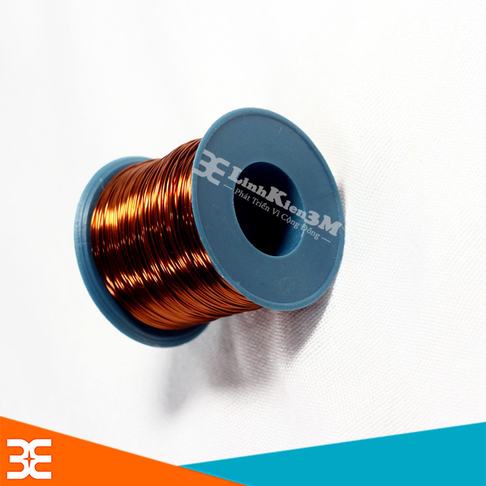 Dây Đồng Bọc Cách Điện 0.4mm - Cuộn 100g