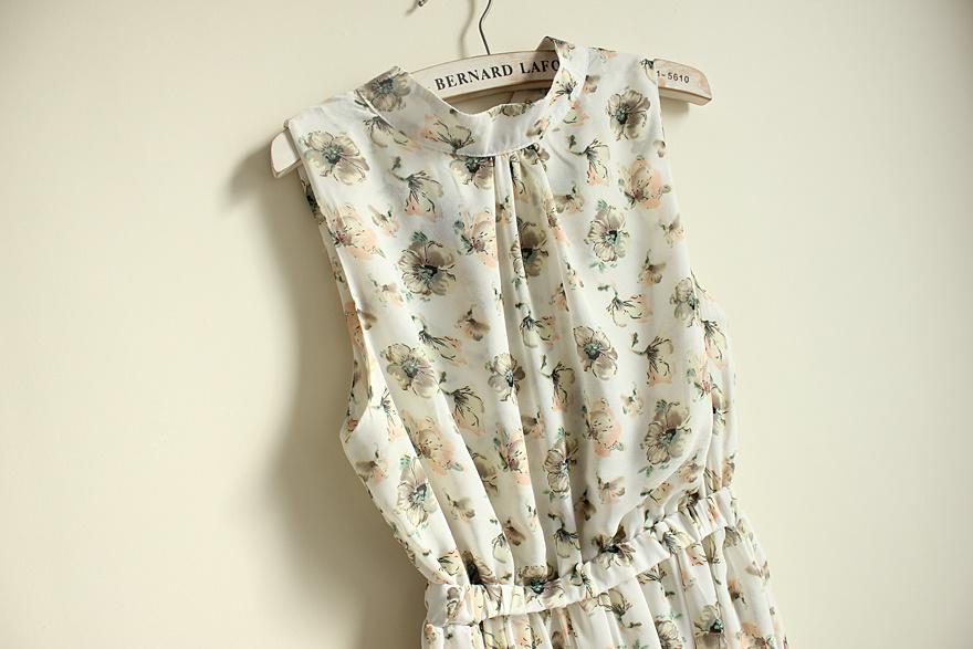 Đầm voan retro duyên dáng