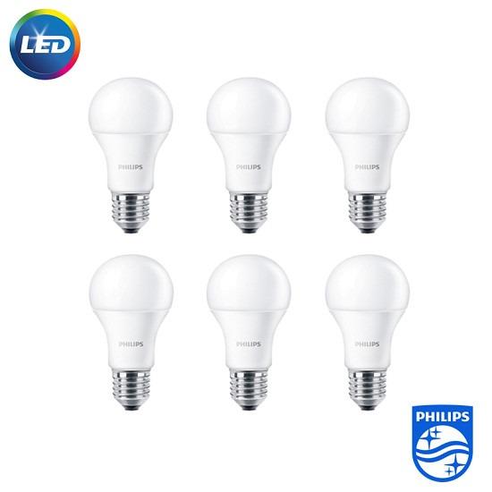 Bộ 6 bóng đèn Led Bulb Philips 13-100W E27 6500K 220V A60