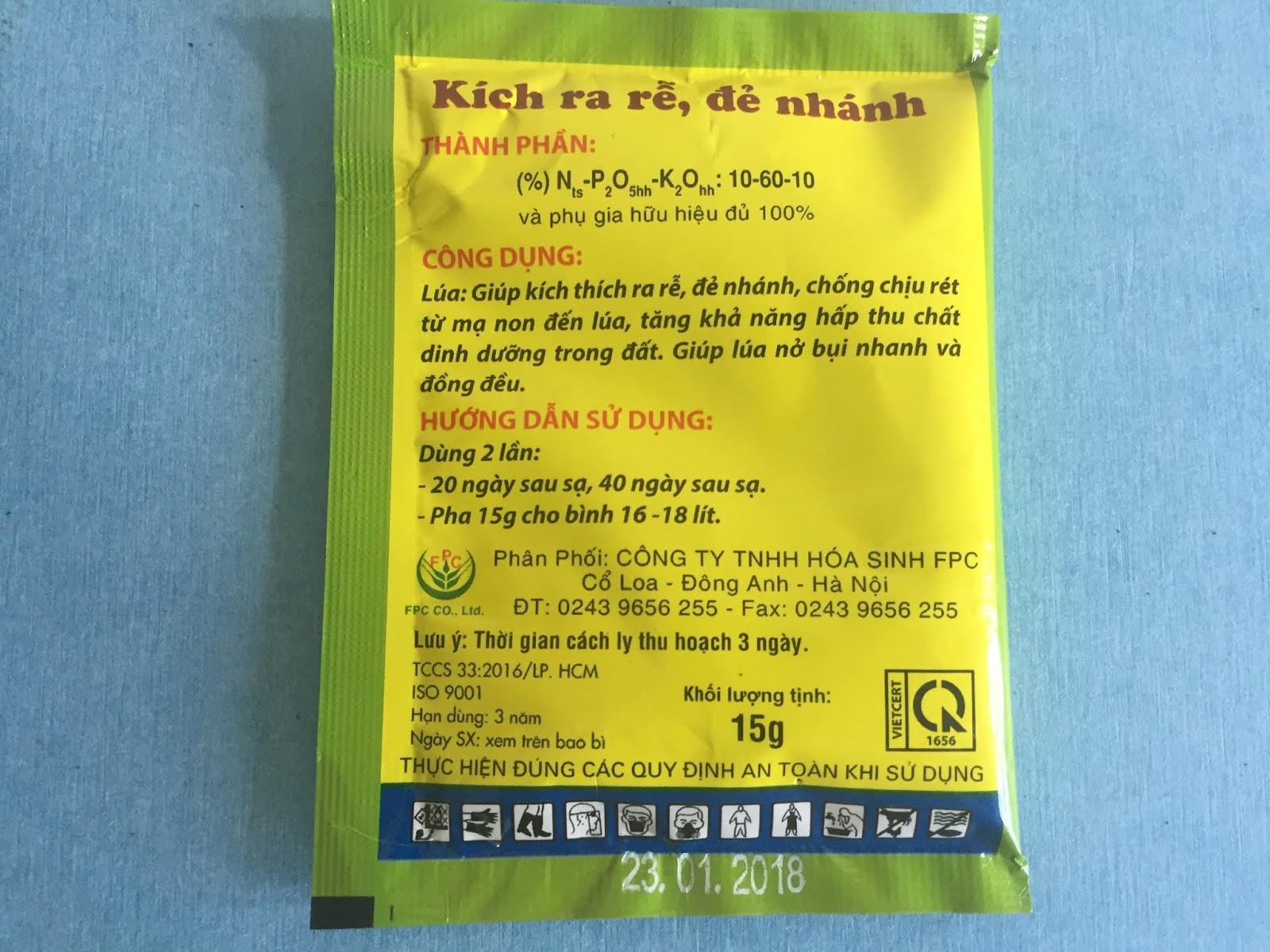 5 gói Siêu lân ra rễ đẻ nhánh