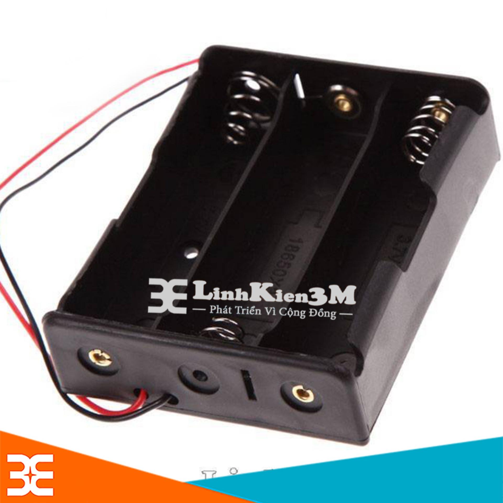 Đế Đựng Pin 18650 Nối Tiếp 3 Pin