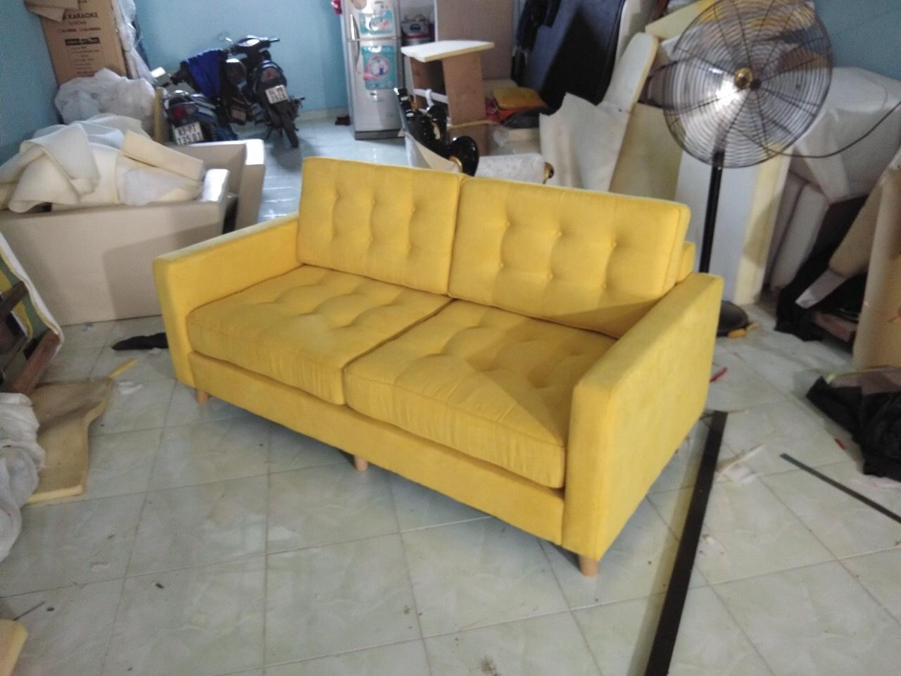 Sofa băng Màu vàng 1m8