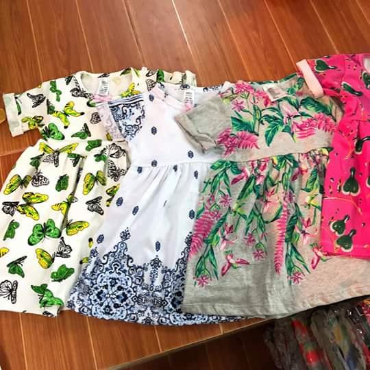 sét 3 váy cotton cho bé