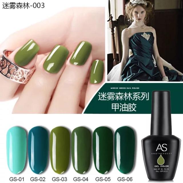 1 set 6 chai sơn seri rừng sương mù