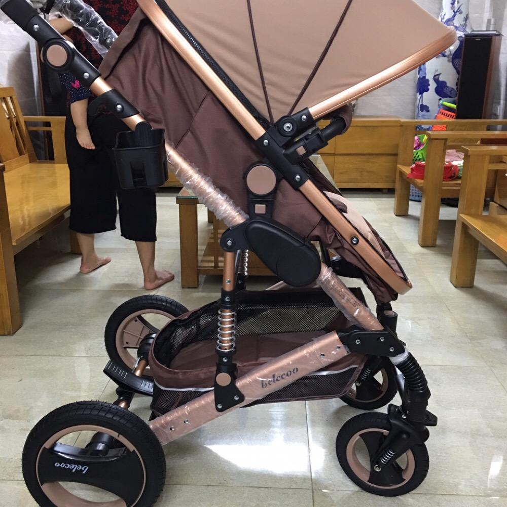 Xe đẩy nôi cao cấp Belecoo 2 chiều, 3 tư thế
