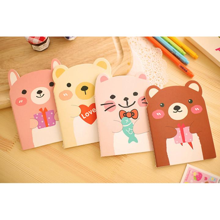 Bộ 02 Sổ tay hình gấu cute – Vở mini