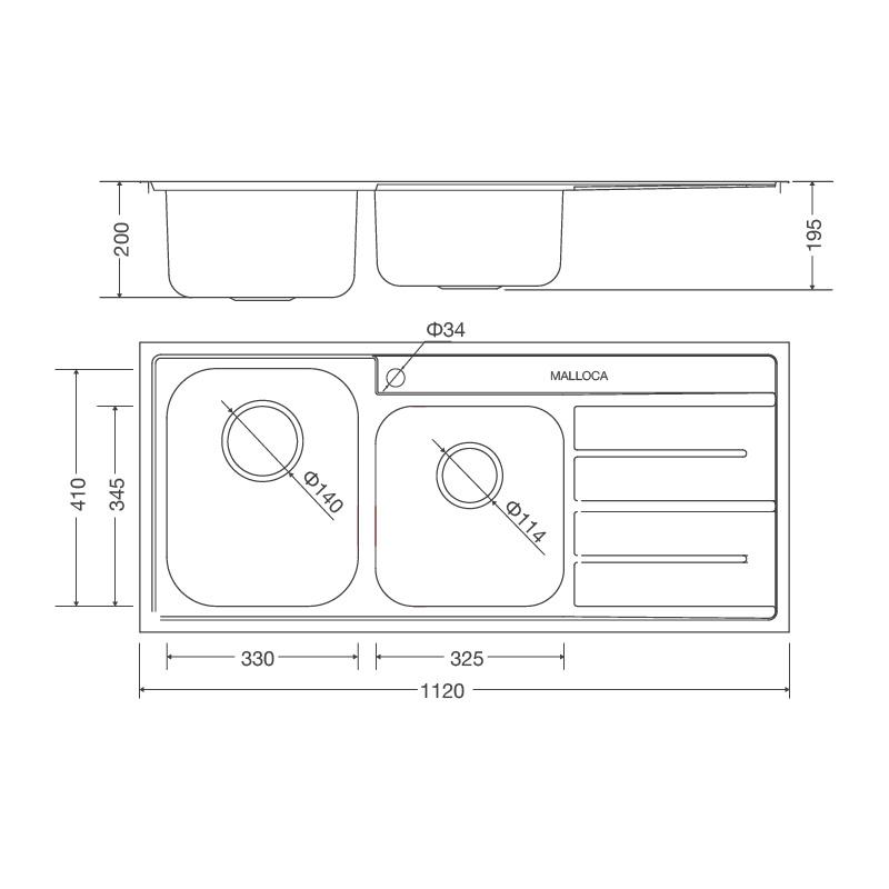 Chậu Rửa Chén MS 1027R NEW