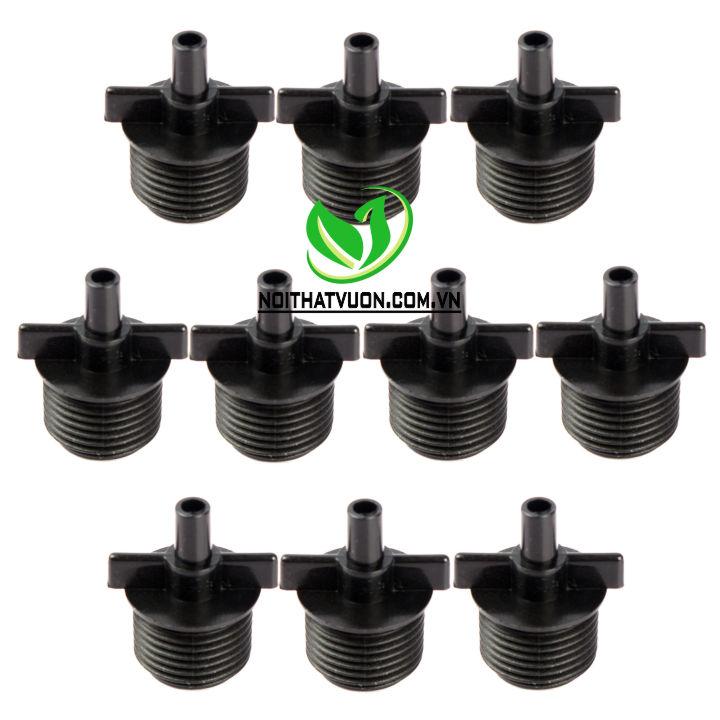nối đầu phi 6 - 10 nối thẳng đầu phi 6 và đầu ren ngoài phi 21