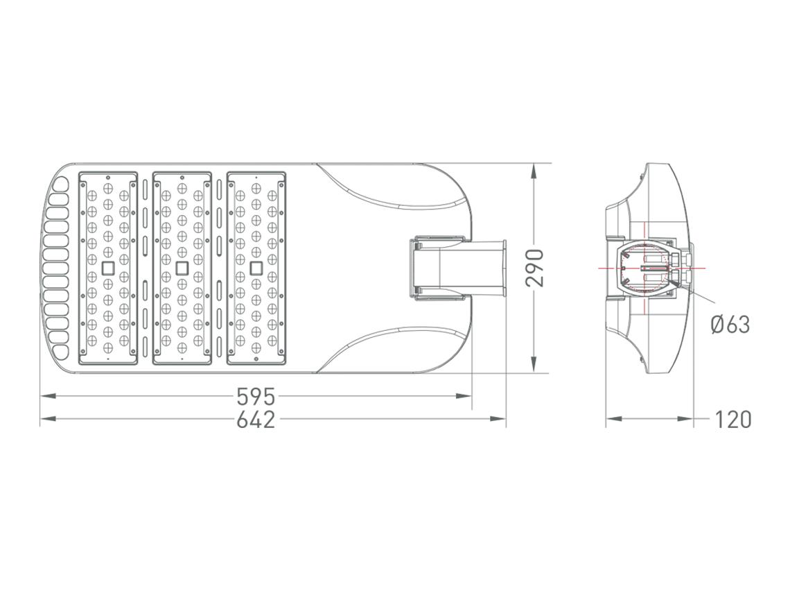 Đèn Đường LED MRL703-150HD577LF1M/MRL703-150HD407LF1M