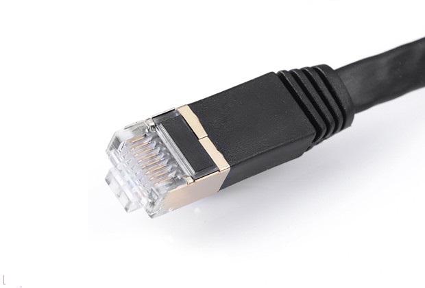 Cáp mạng đúc sẵn CAT7 dẹt Ugreen 11266 dài 15m (Đen)